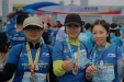 我院长跑健步社团挑战马拉松 雨中畅跑超越自我