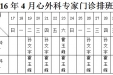 山东大学齐鲁医院（青岛）2016年4月份下半月专家坐诊表