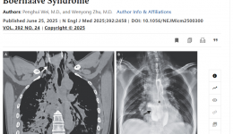 重磅！麻醉科和胸外科团队联合在国际顶级期刊《新英格兰医学杂志》（NEJM）发表急危重症病例报告